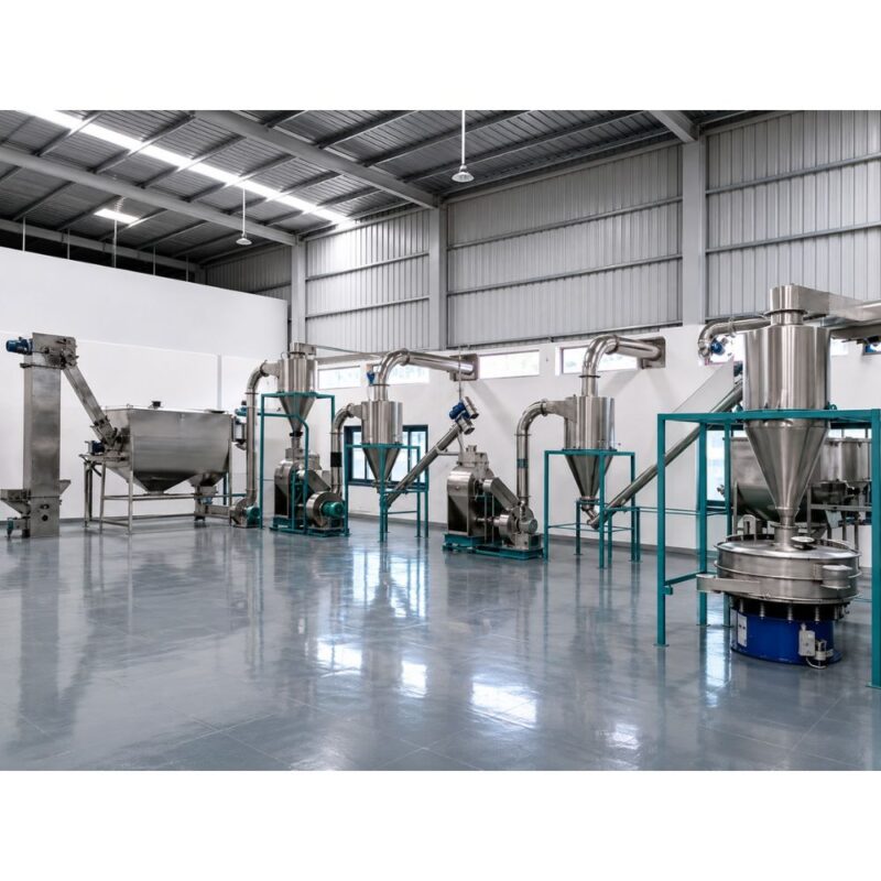 Automatic spice processing plant