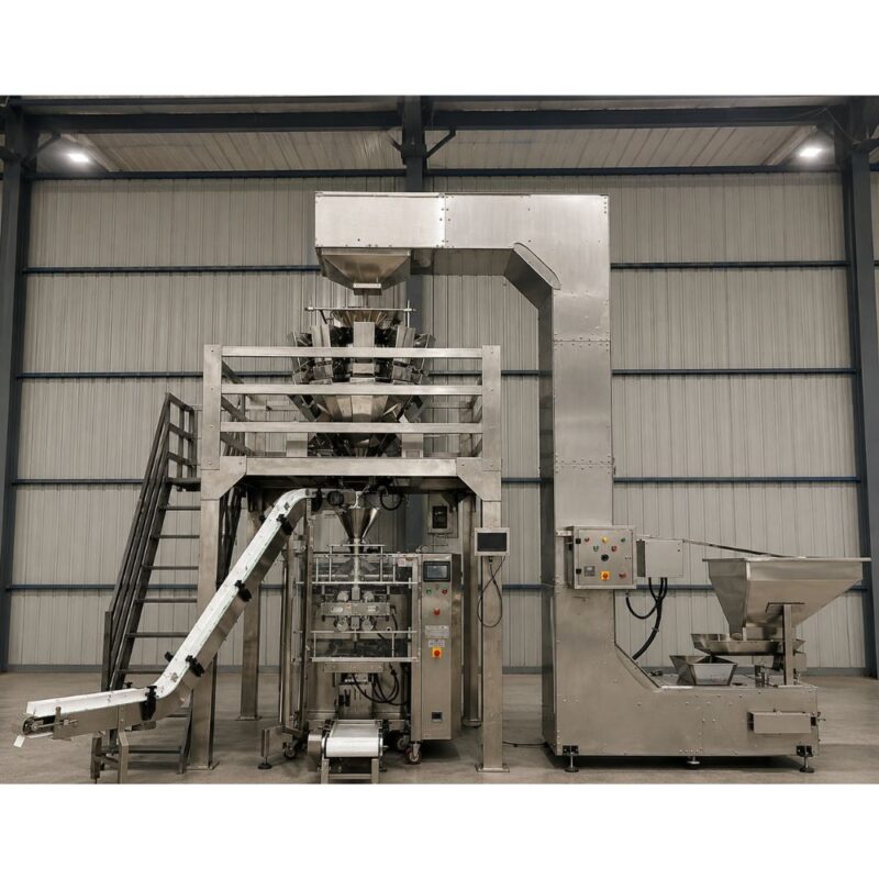 Multi Head Pouch Packing  machine with elevator
